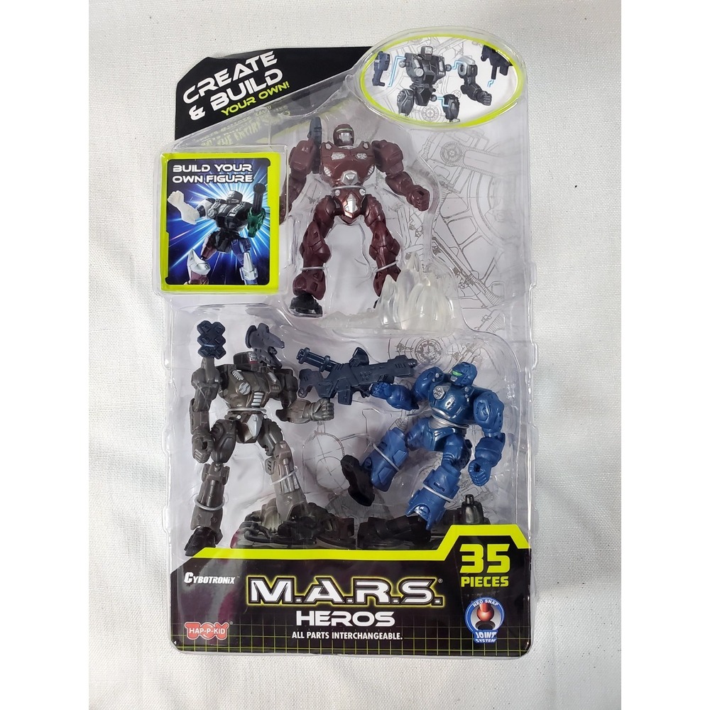 Cybotronix M.A.R.S. Heroes 35-Piece‎ Create & Build Action Figure Set New